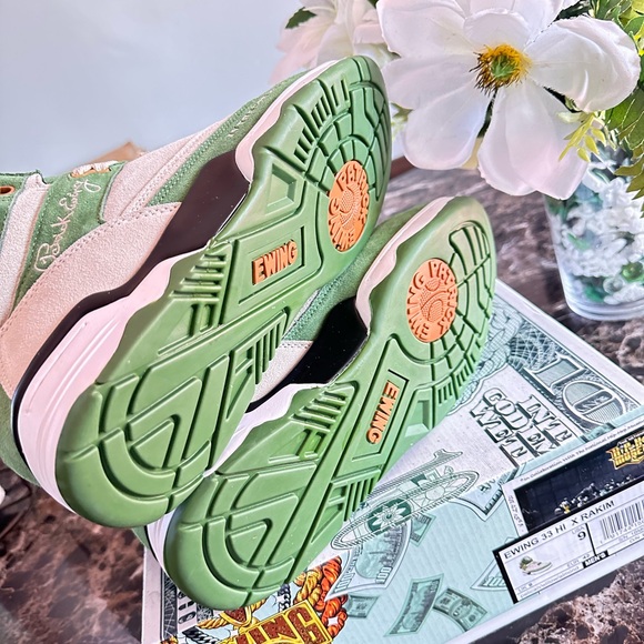 Patrick Ewing Rakim money green limited edition sneakers - Picture 5 of 7